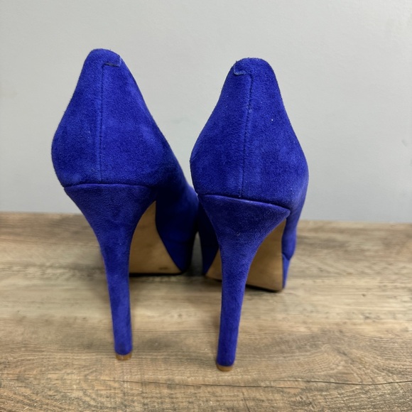 Jessica Simpson Vibrant Blue Platform Heels - Picture 6 of 9